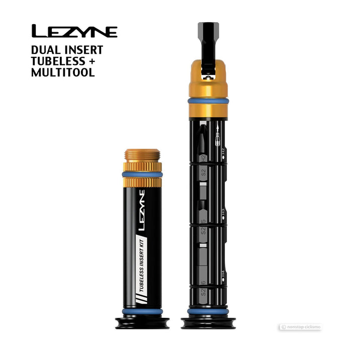 Lezyne DUAL INSERT Multi Tool and Tubeless Tire Repair Kit : LARGE