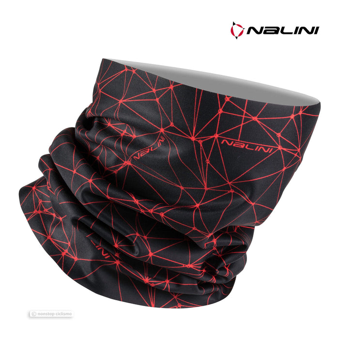 Nalini COLLAR 2.0 Face Mask Neck Gaiter : BLACK/RED