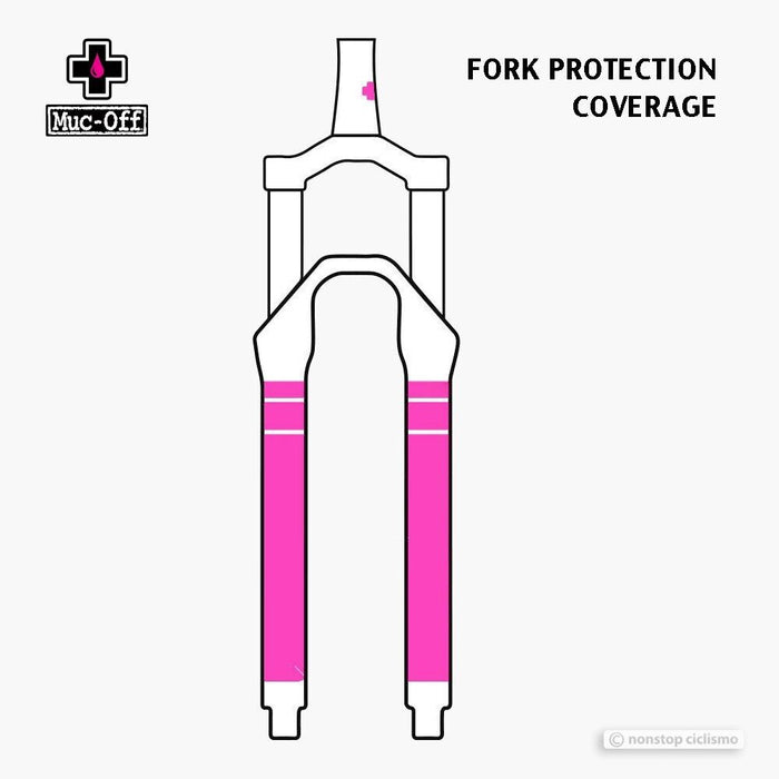 Muc-Off MTB Fork Protection Decals - 8 Piece Kit