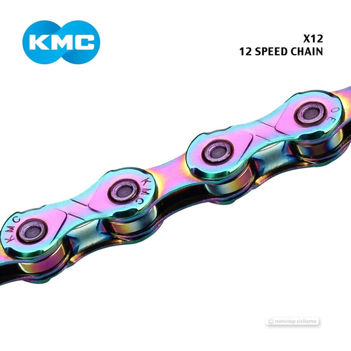 KMC X12 12-Speed Bicycle Chain : IRRIDESCENT OIL SLICK