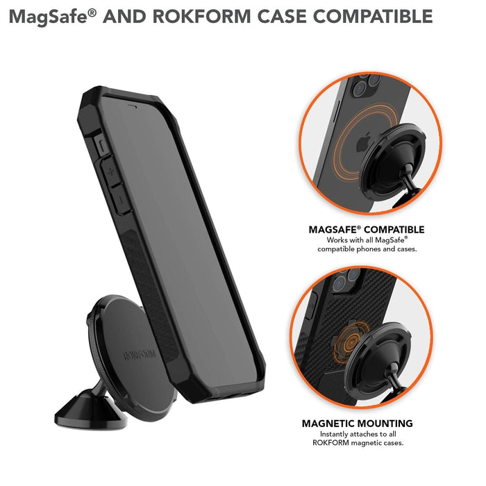 Rokform Dual Magnet MagSafe Car Dash Swivel Mount