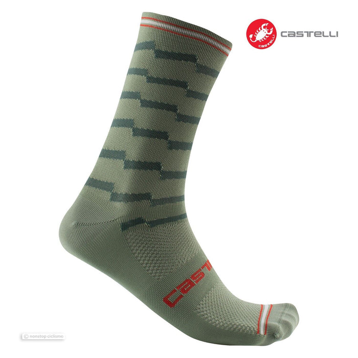 Castelli UNLIMITED 18 Socks : DEFENDER GREEN