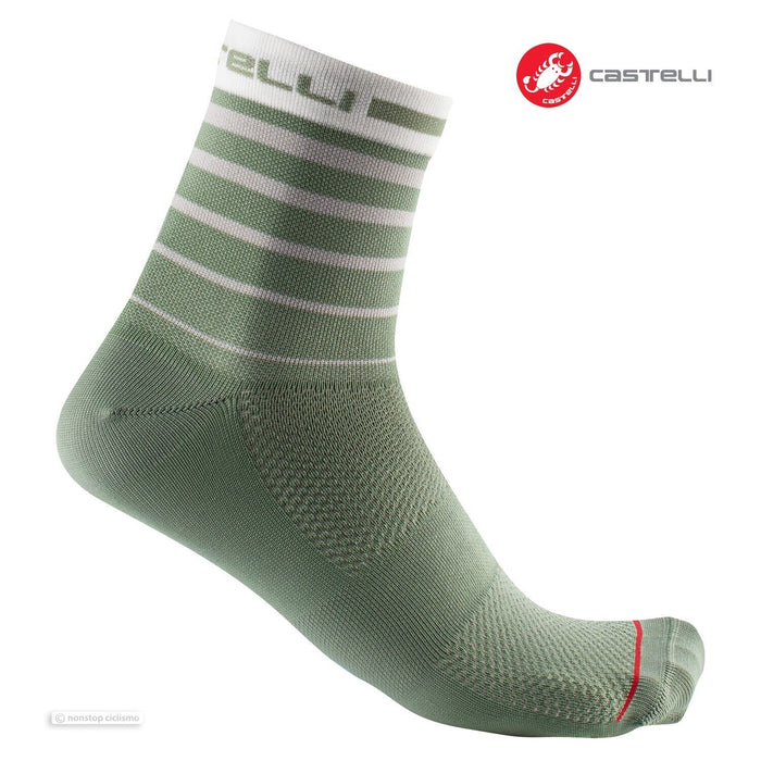 Castelli SPEED STRADA 12 Socks : DEFENDER GREEN