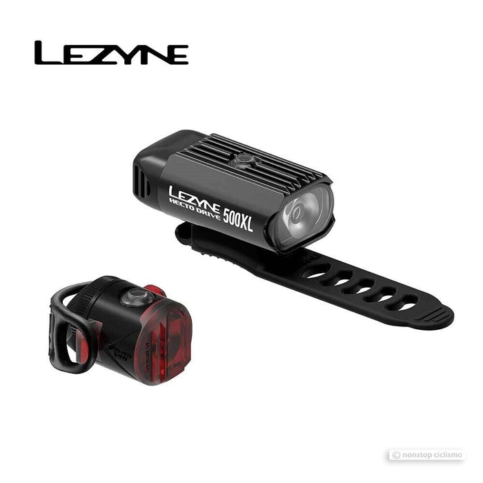 Lezyne HECTO DRIVE 500XL & USB FEMTO LED Headlight Tail Light Pair
