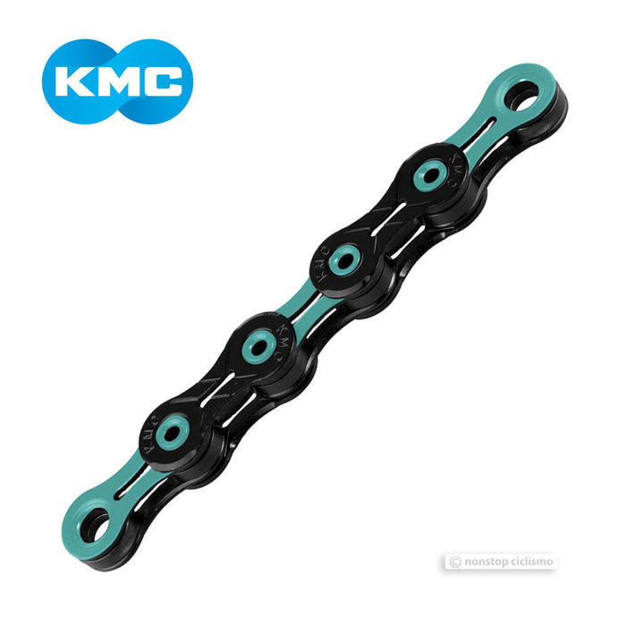 KMC DLC 11 11-Speed Bicycle Chain : BLACK/CELESTE