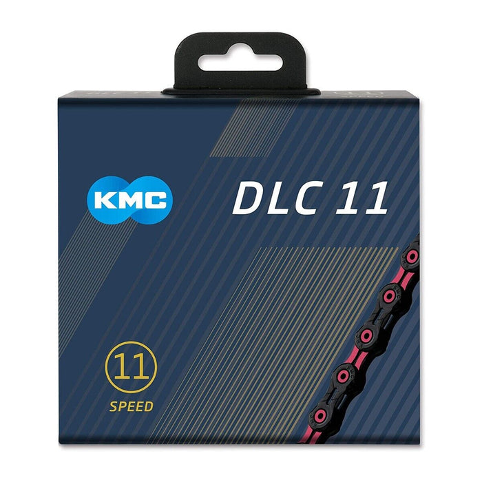 KMC DLC 11 11-Speed Bicycle Chain : BLACK/PINK