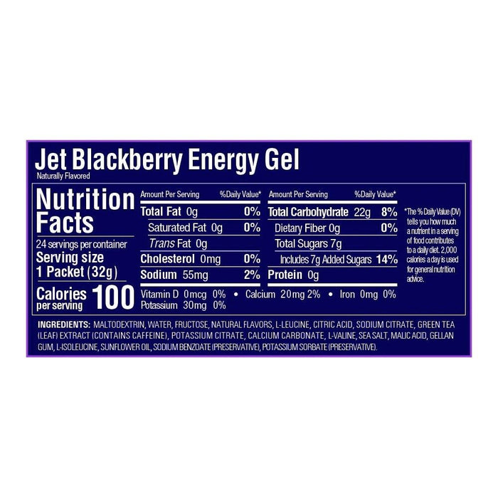 GU ORIGINAL ENERGY GEL : JET BLACKBERRY - Box of 24