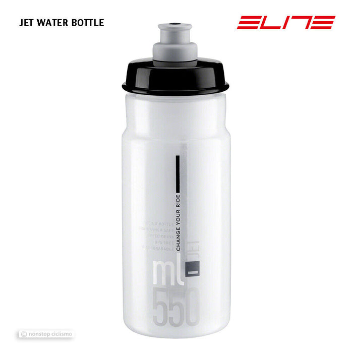 Elite JET Water Bottle : 550ml CLEAR/GREY