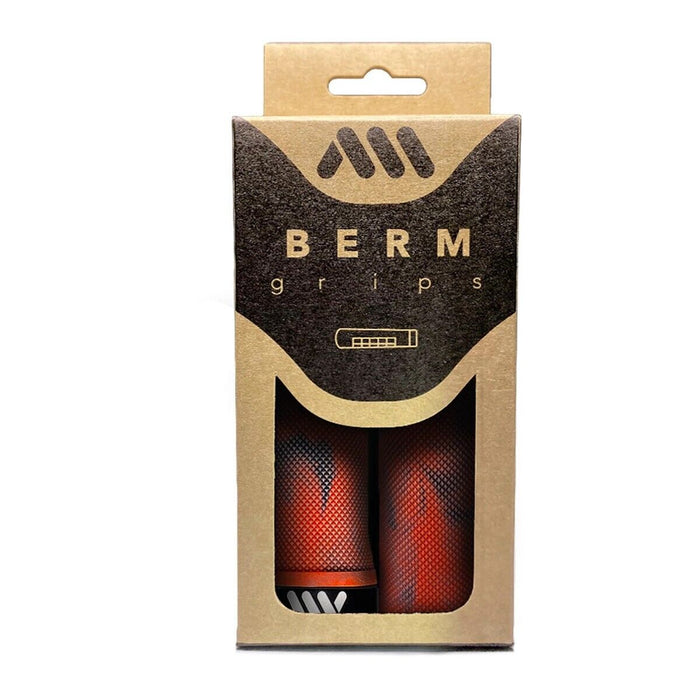 All Mountain Style BERM Handlebar Grips : RED CAMO