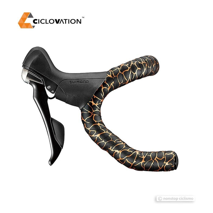 Ciclovation LEATHER TOUCH MAGMA Handlebar Tape : FLAME ORANGE