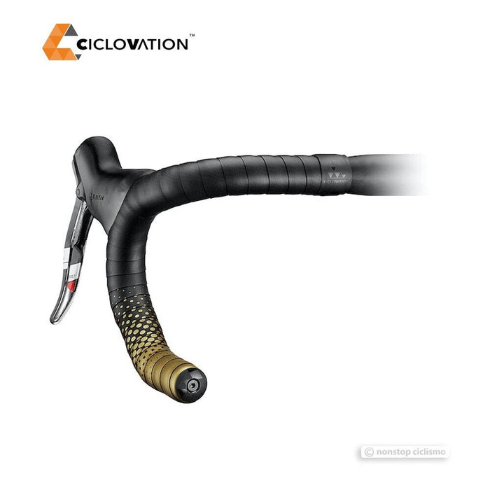 Ciclovation LEATHER TOUCH FUSION Handlebar Tape : METALLIC GOLD