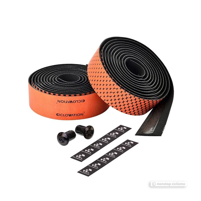 Ciclovation LEATHER TOUCH FUSION Handlebar Tape : ORANGE