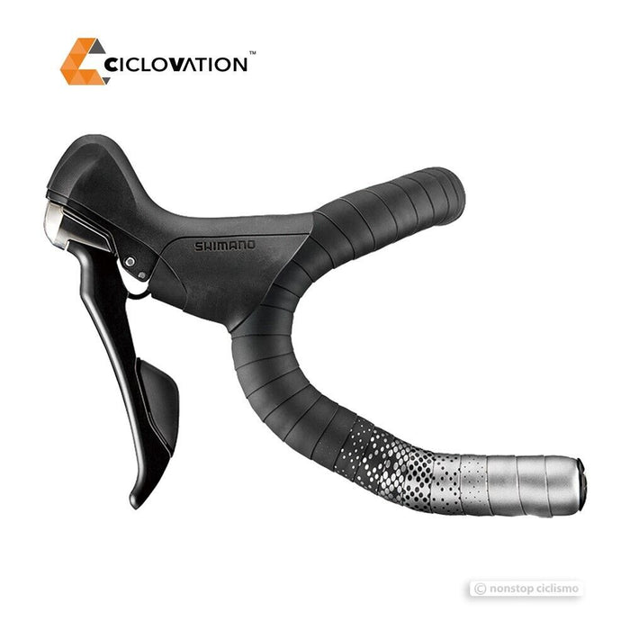 Ciclovation LEATHER TOUCH SHINING METALLIC Handlebar Tape : SATIN SILVER