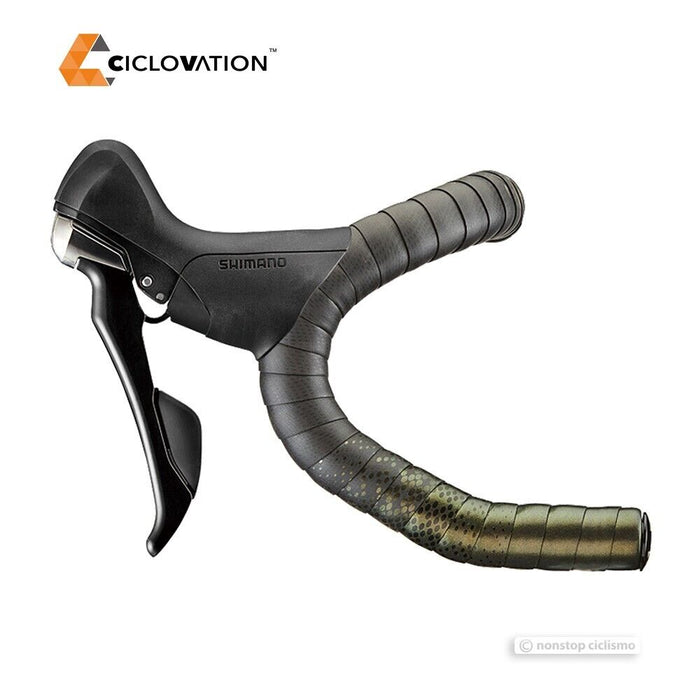 Ciclovation LEATHER TOUCH CHAMELEON Handlebar Tape : AMBER GREEN