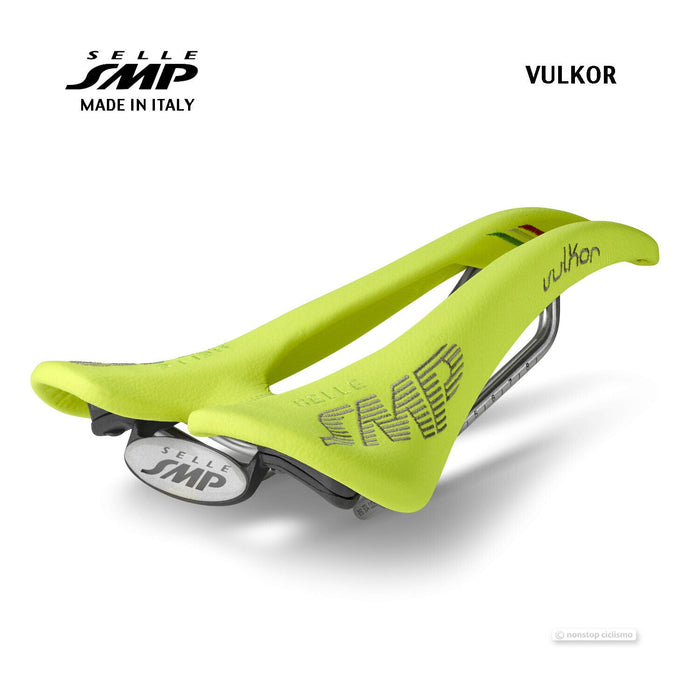 Selle SMP VULKOR Saddle : YELLOW FLUO