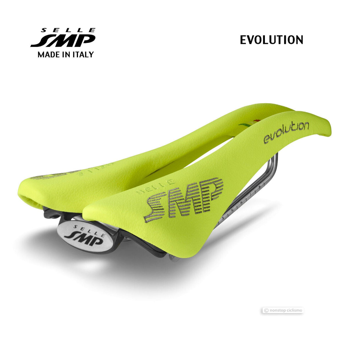 Selle SMP F30 Saddle : YELLOW FLUO - MADE iN ITALY