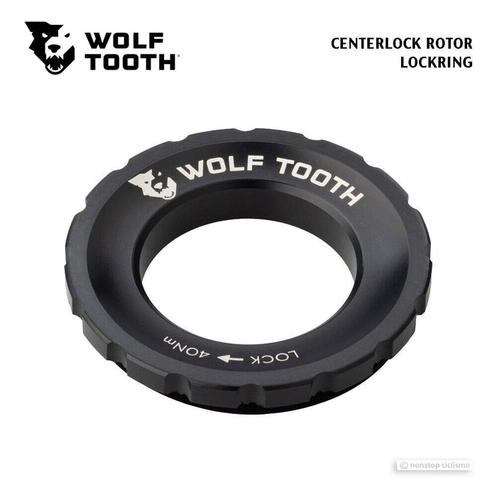 Wolf Tooth Centerlock Disc Brake Rotor Lockring : BLACK