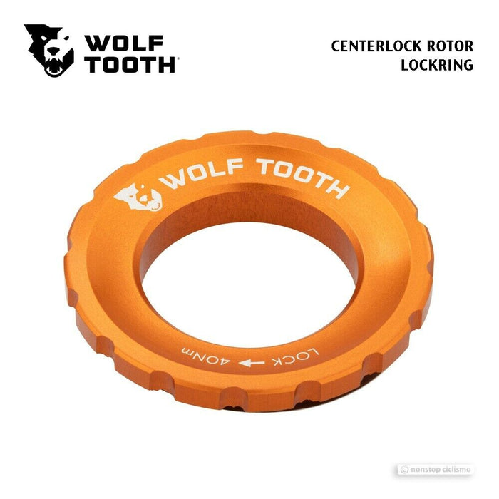 Wolf Tooth Centerlock Disc Brake Rotor Lockring : ORANGE