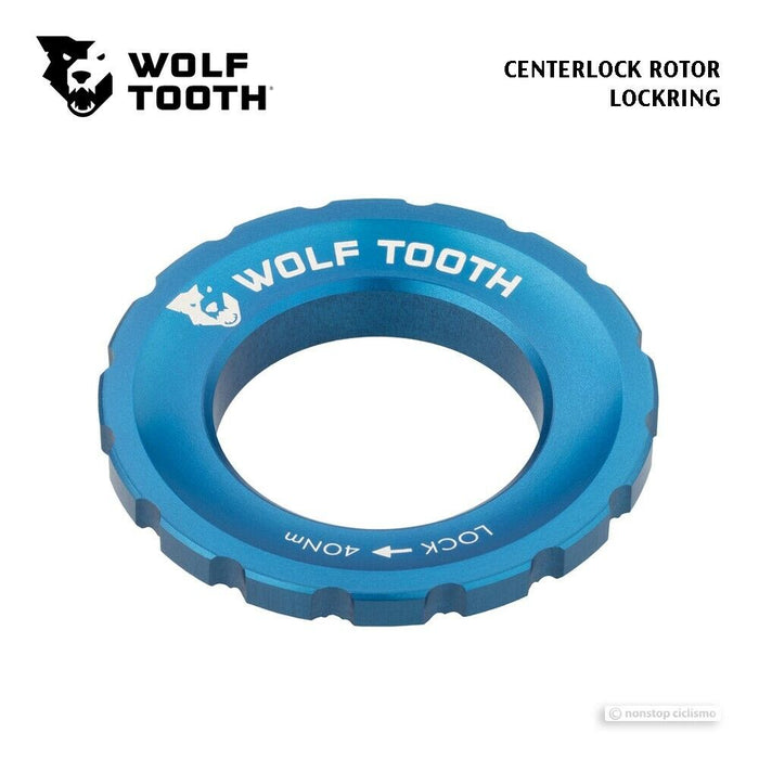 Wolf Tooth Centerlock Disc Brake Rotor Lockring : BLUE