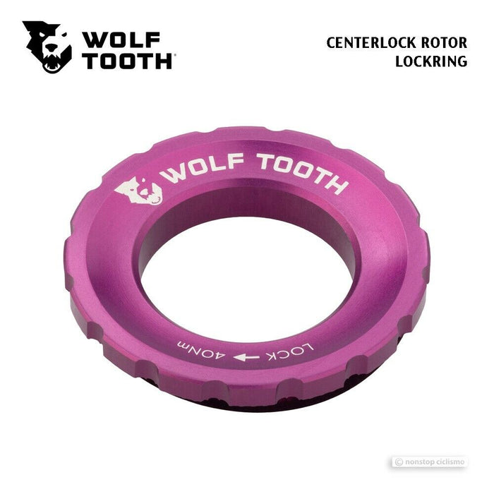 Wolf Tooth Centerlock Disc Brake Rotor Lockring : PURPLE