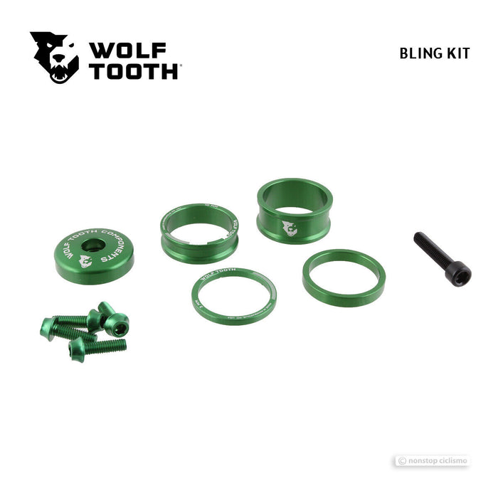 Wolf Tooth BLING KIT : Anodized GREEN