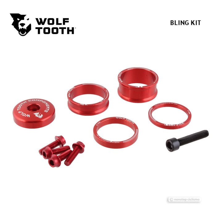 Wolf Tooth BLING KIT : Anodized RED