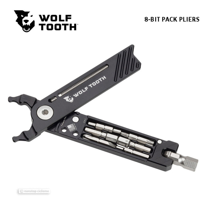 Wolf Tooth 8-BIT PACK PLIERS : BLK/SILVER