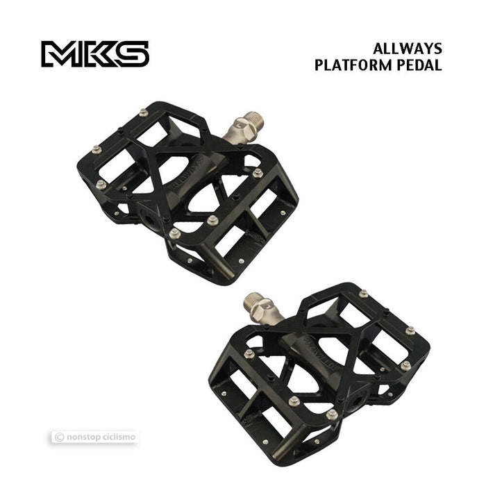 MKS ALLWAYS Platform Pedals : 9/16" BLACK