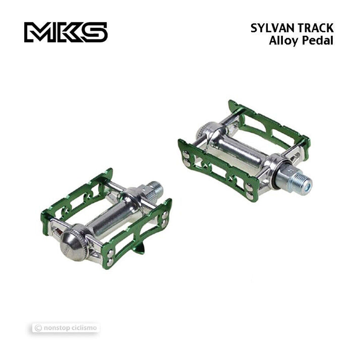MKS SYLVAN TRACK Platform Pedals : GREEN