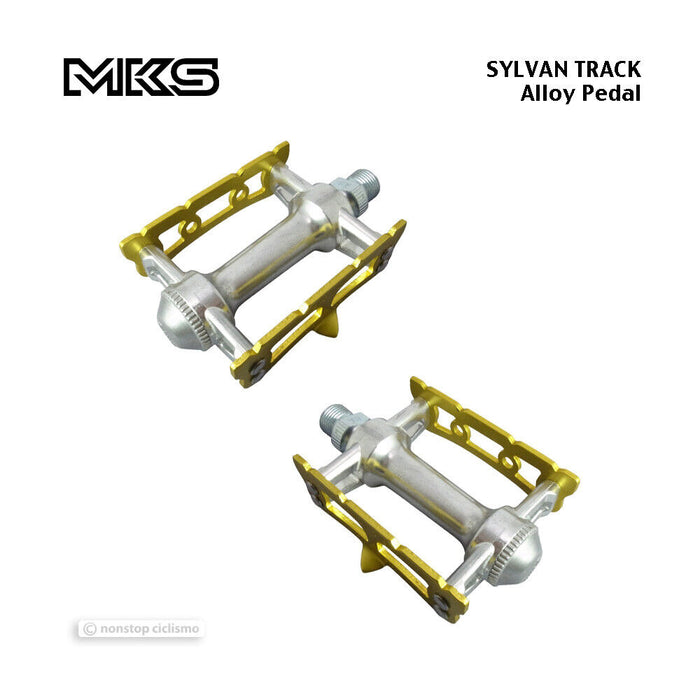 MKS SYLVAN TRACK Platform Pedals : GOLD