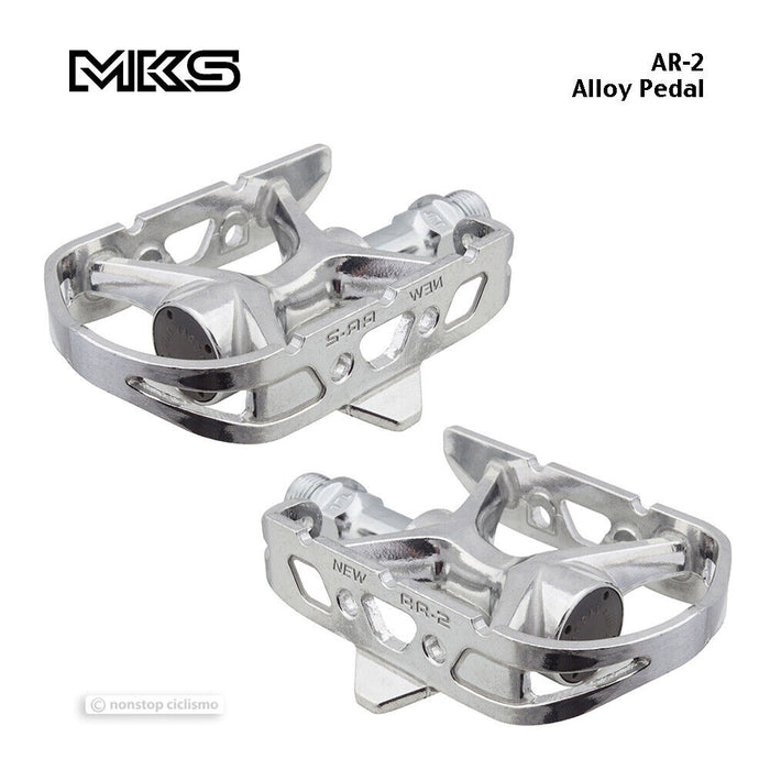 MKS AR-2 Touring Pedals : 9/16" SILVER