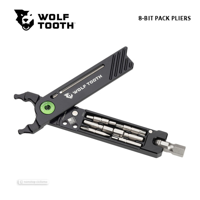 Wolf Tooth 8-BIT PACK PLIERS : BLK/GREEN