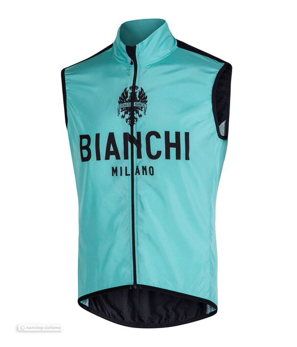 Bianchi Milano PASSIRIA Wind Vest : CELESTE/BLACK