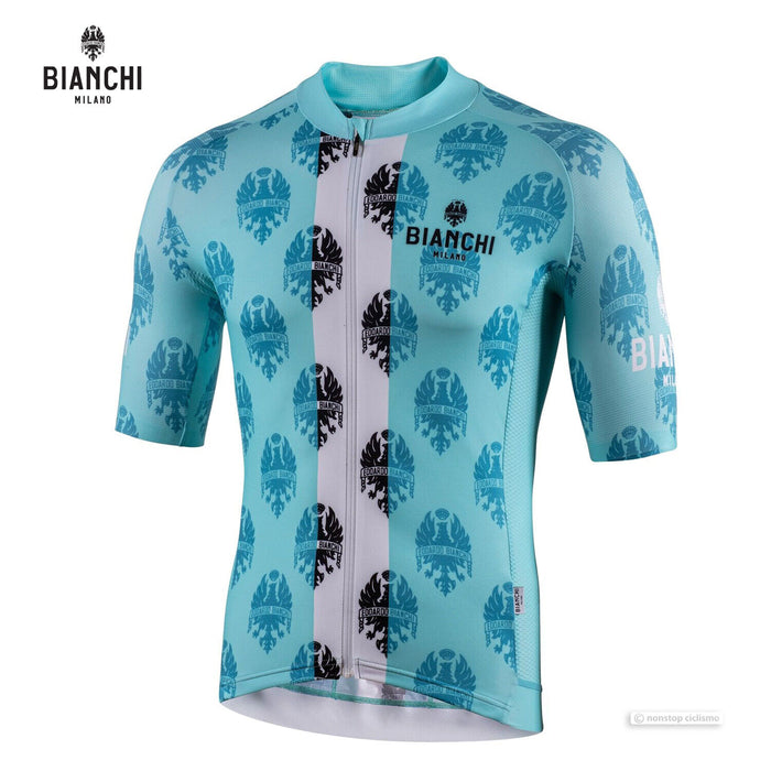 Bianchi Milano RONCACCIO Short Sleeve Jersey : CELESTE/WHITE