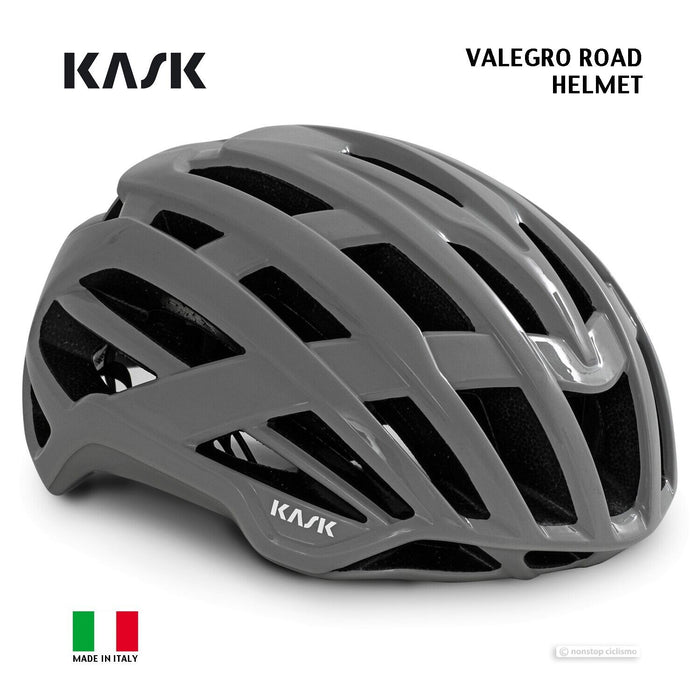 Kask VALEGRO GLOSS ASH GREY — Nonstop Ciclismo Gear