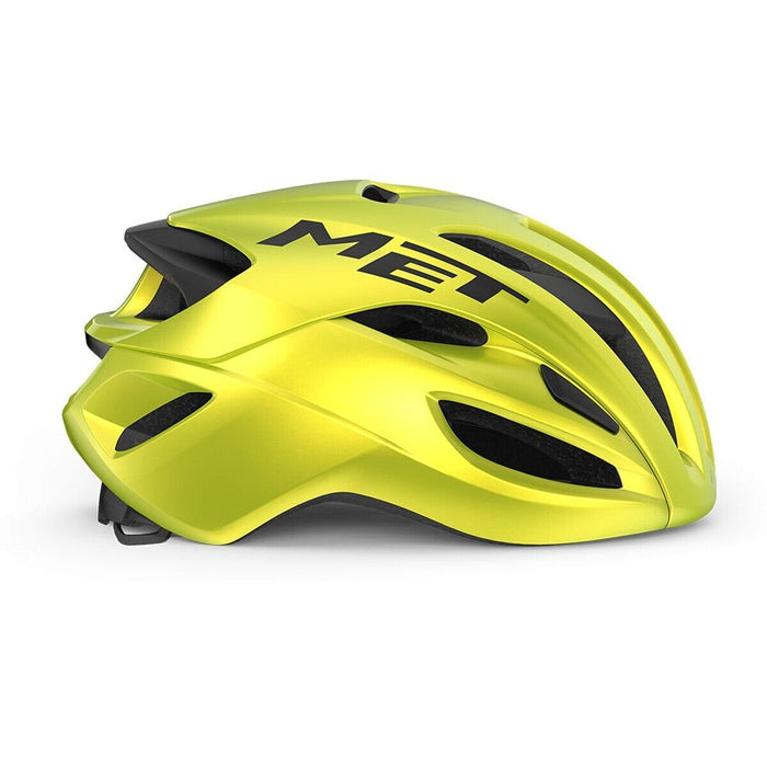 MET RIVALE MIPS Road Helmet : LIME YELLOW METALLIC