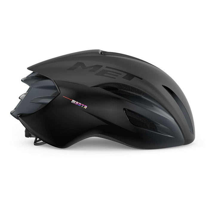 MET MANTA MIPS Aero Road Helmet : BLACK MATTE/GLOSSY