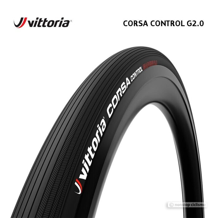 Vittoria CORSA CONTROL G2.0 Clincher Tire : 700x25 mm BLACK