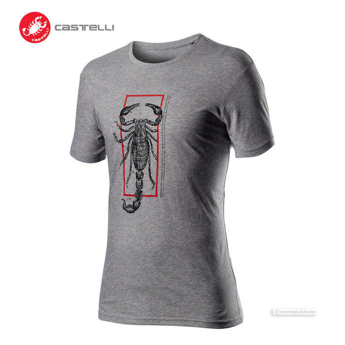 Castelli LOGO T-Shirt : MELANGE GREY