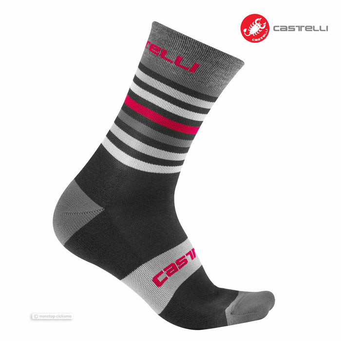 Castelli GREGGE 15 Socks : BLACK/RED