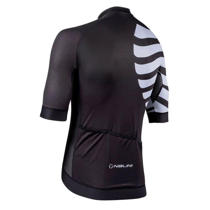 Nalini BAS STRIPES Short Sleeve Jersey : BLACK/WHITE