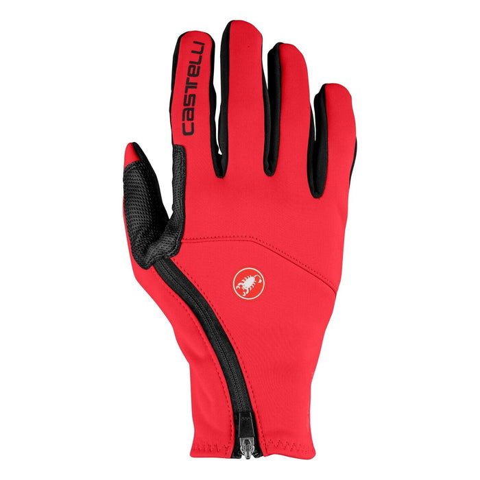 Castelli MORTIROLO Windstopper® Winter Gloves : RED — Nonstop Ciclismo Gear