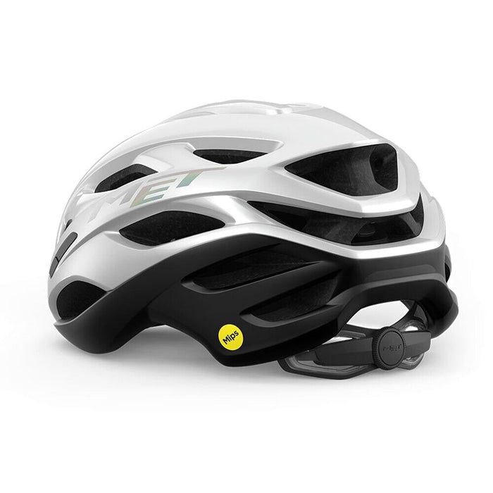 MET ESTRO MIPS Road Helmet : WHITE HOLOGRAPHIC GLOSSY