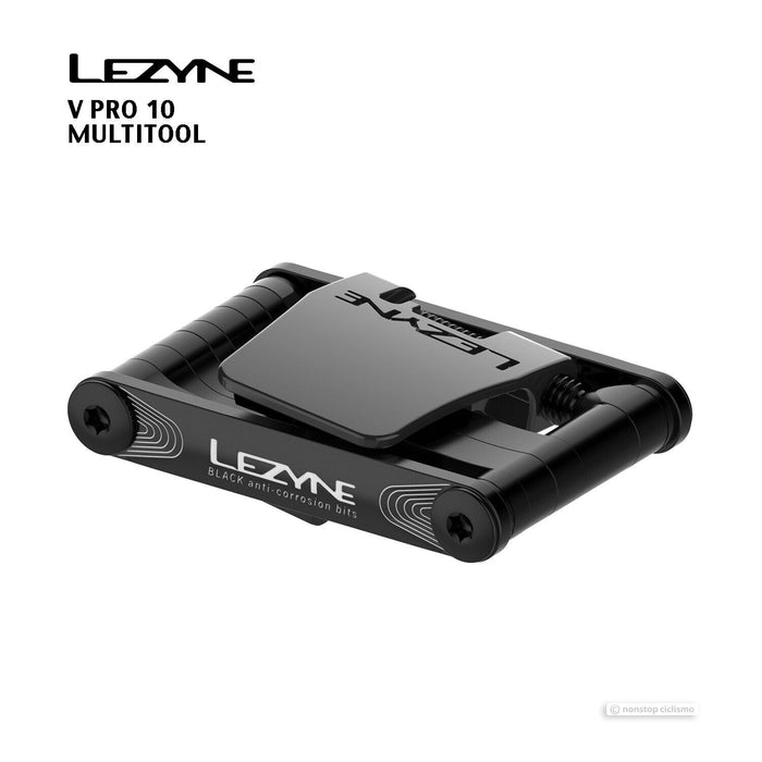 LEZYNE V PRO 10 Hex Torx Screwdriver Chain Breaker Bicycle Multi-Tool : BLACK