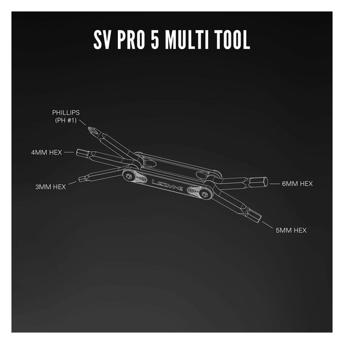 LEZYNE SV PRO 5 Stainless Steel Multi-Tool : 1-MT-SVPRO-05T06