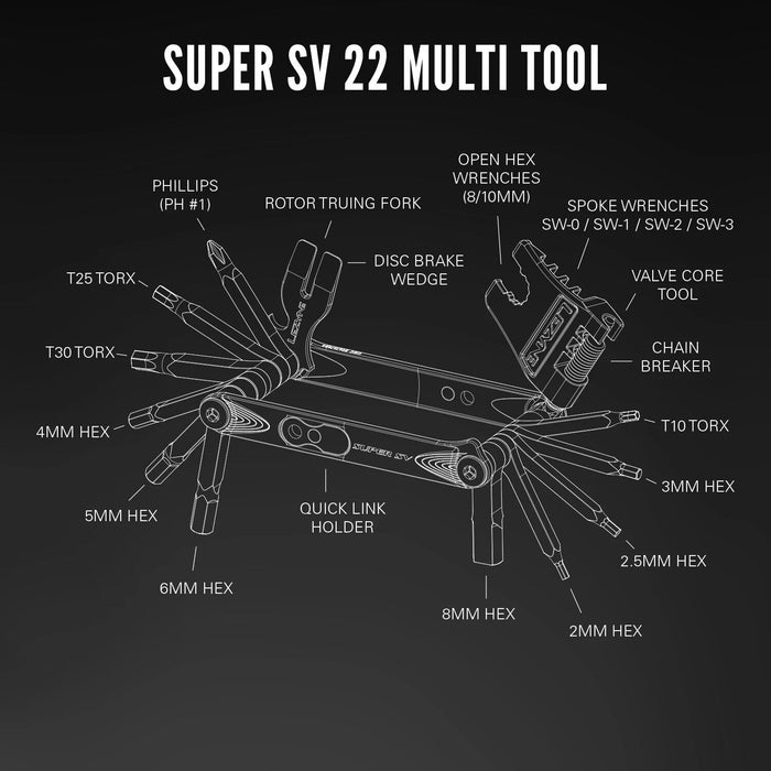 LEZYNE SUPER SV22 Multi-Tool : 1-MT-SPRSV-22V106