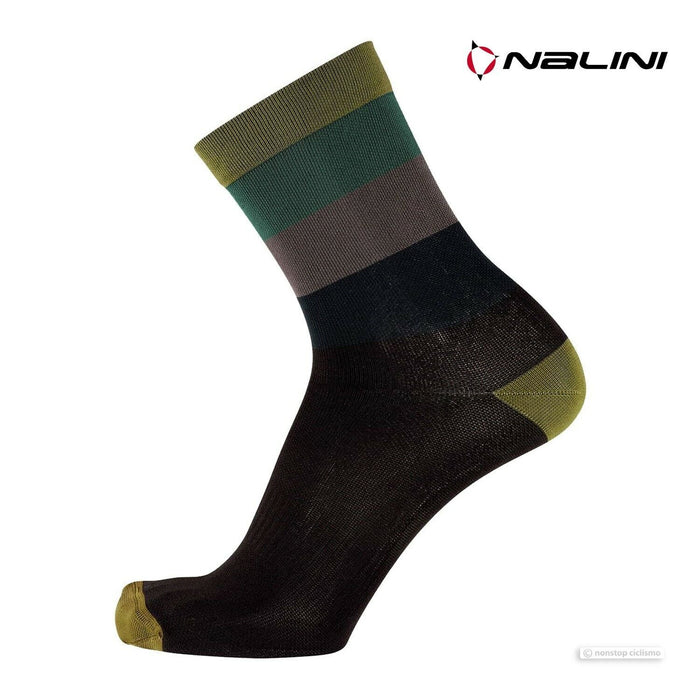 Nalini MOINES Cycling Socks : BLACK/GREEN