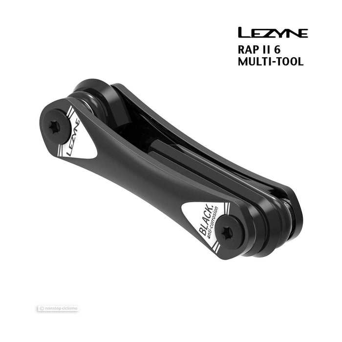 LEZYNE RAP II 6 Hex Torx Screwdriver Bicycle Multi-Tool : BLACK