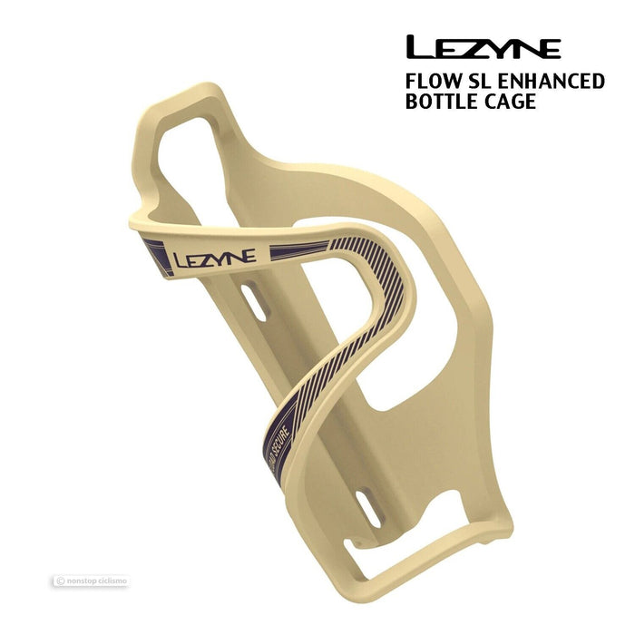 Lezyne FLOW SL ENHANCED Water Bottle Cage : MATTE TAN