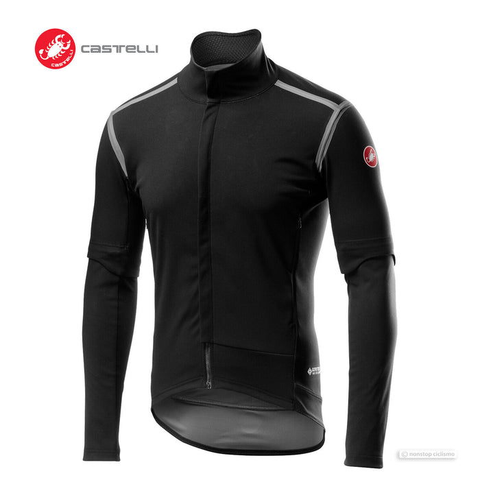 Castelli PERFETTO ROS CONVERTIBLE Jacket/Jersey : LIGHT BLACK